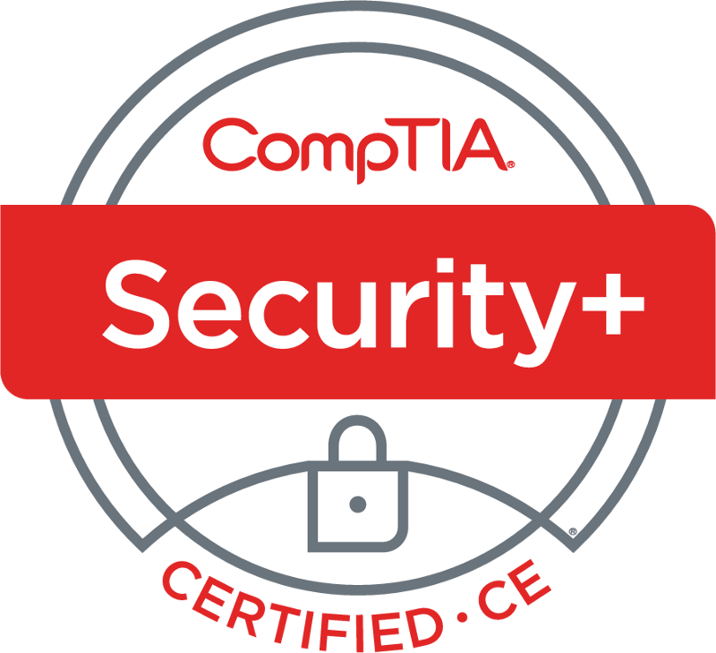 CompTIA Security+ Certificate Badge